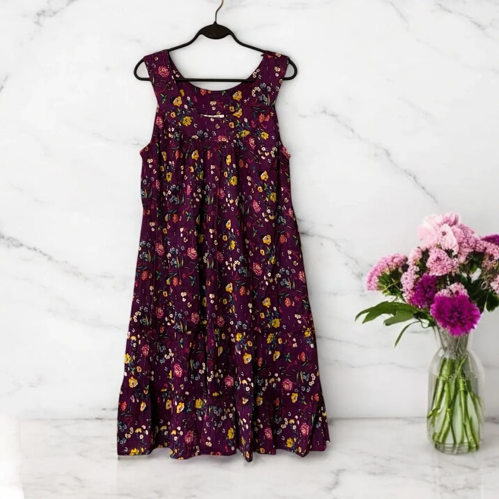 Anthony Richards Purple Floral & Butterfly Print Sundress - Picture 5 of 16